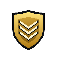 Gold rank emblem